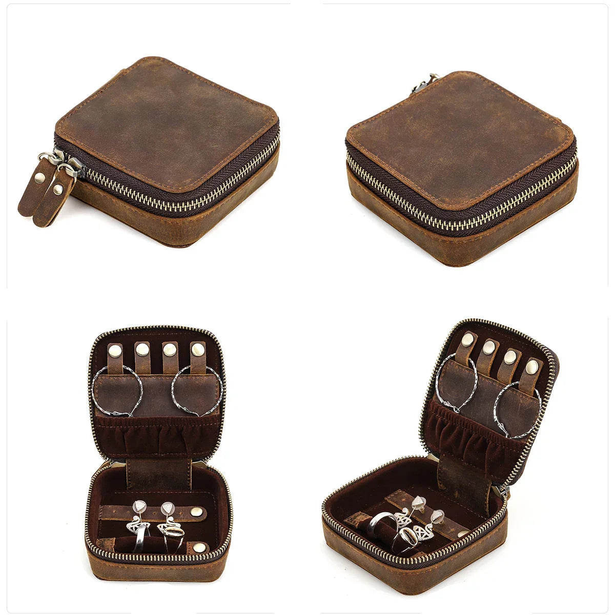 Boîte à Bijoux Homme Cuir