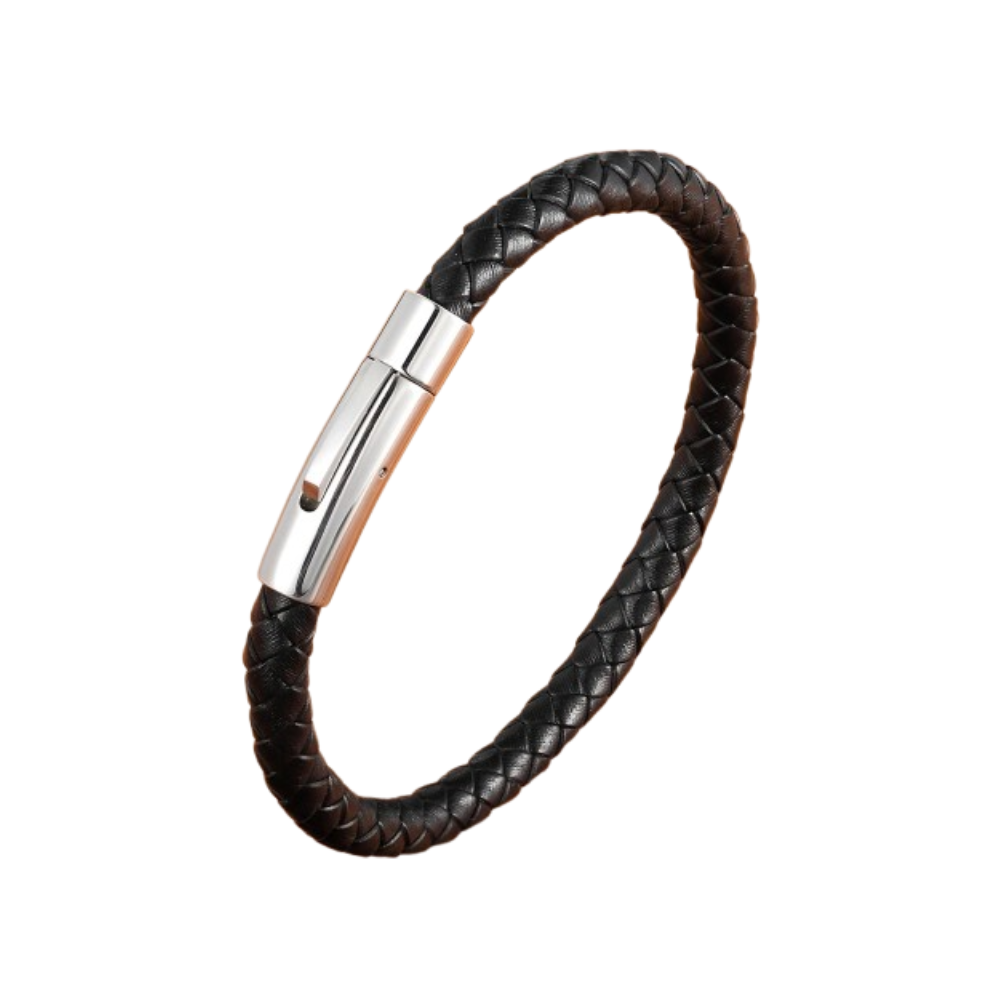 Bracelet Cuir Homme Bouton