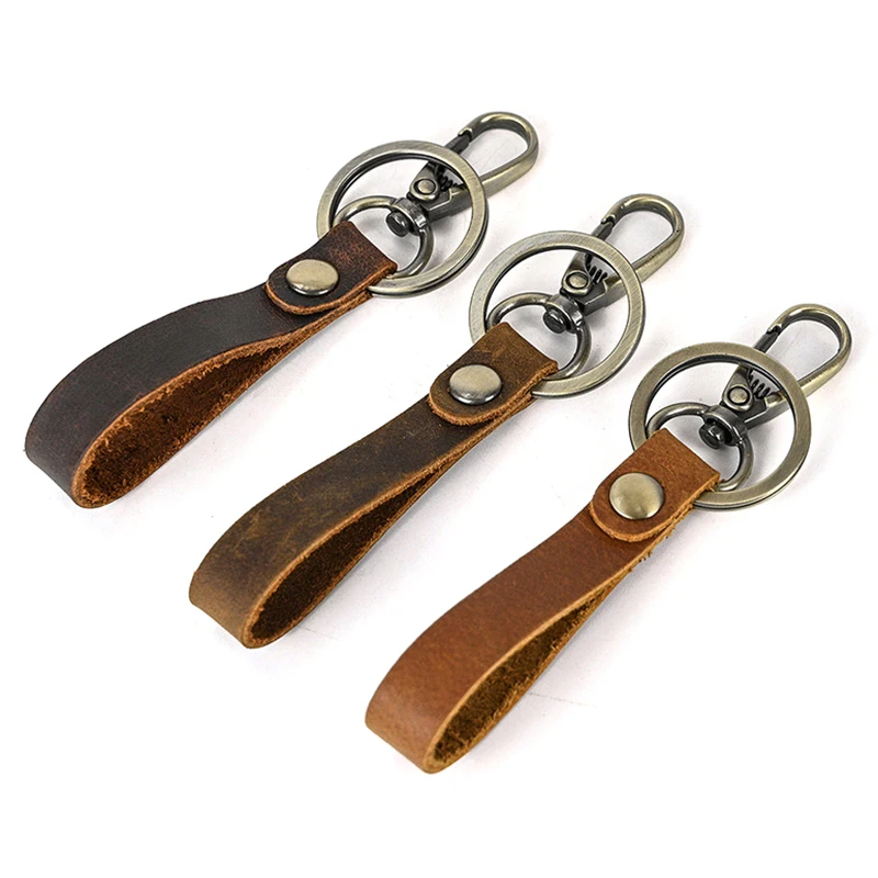 Lot de 3 Porte-Clés Cuir