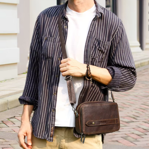 Pochette Bandoulière Cuir