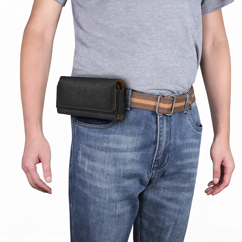 Pochette Ceinture Cuir Homme