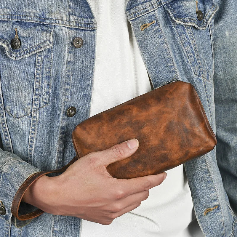 Pochette Cuir Homme