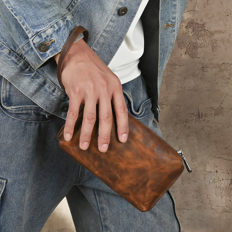Pochette Cuir Homme