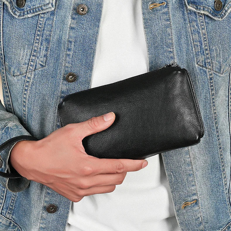 Pochette Cuir Homme
