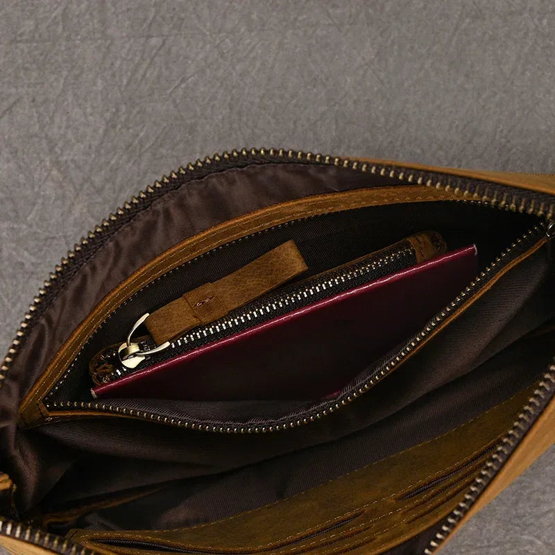 Pochette Cuir Homme