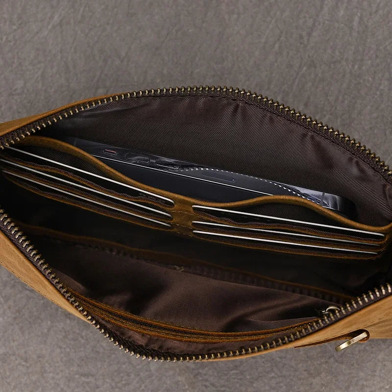 Pochette Cuir Homme