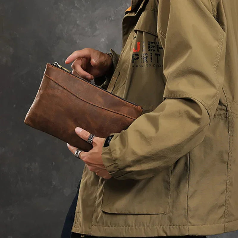 Pochette Cuir Homme