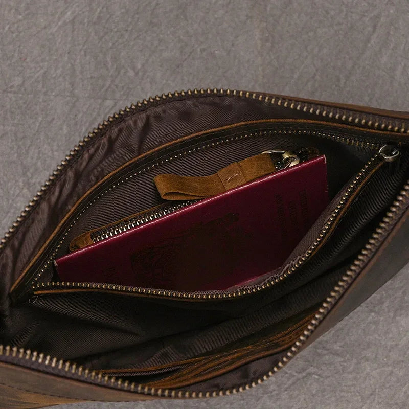 Pochette Cuir Homme