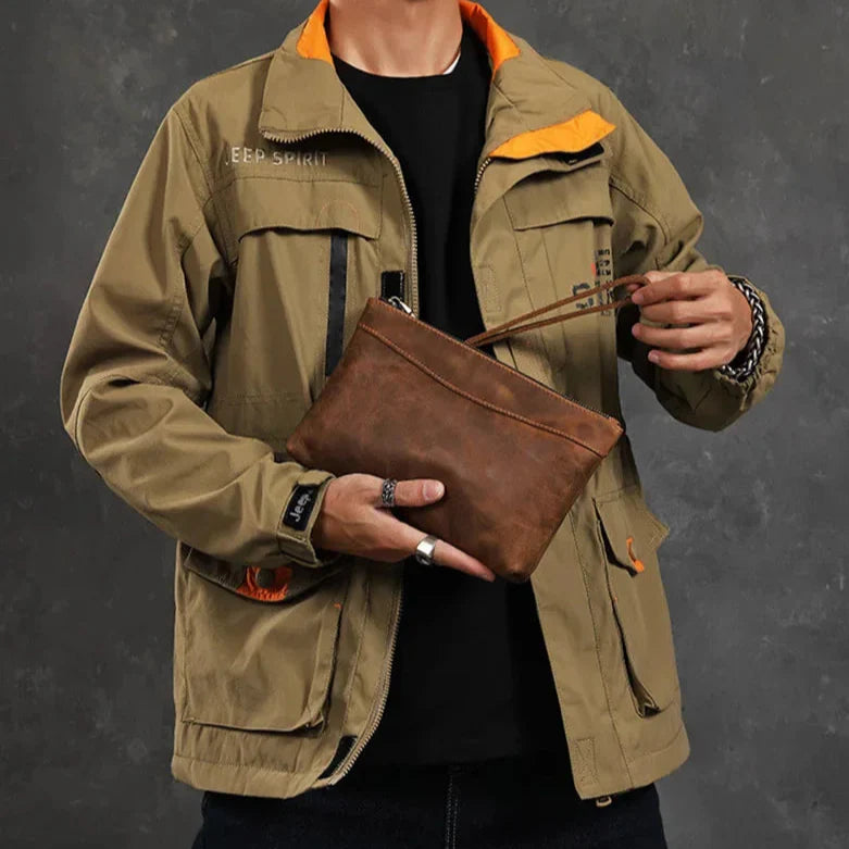 Pochette Cuir Homme