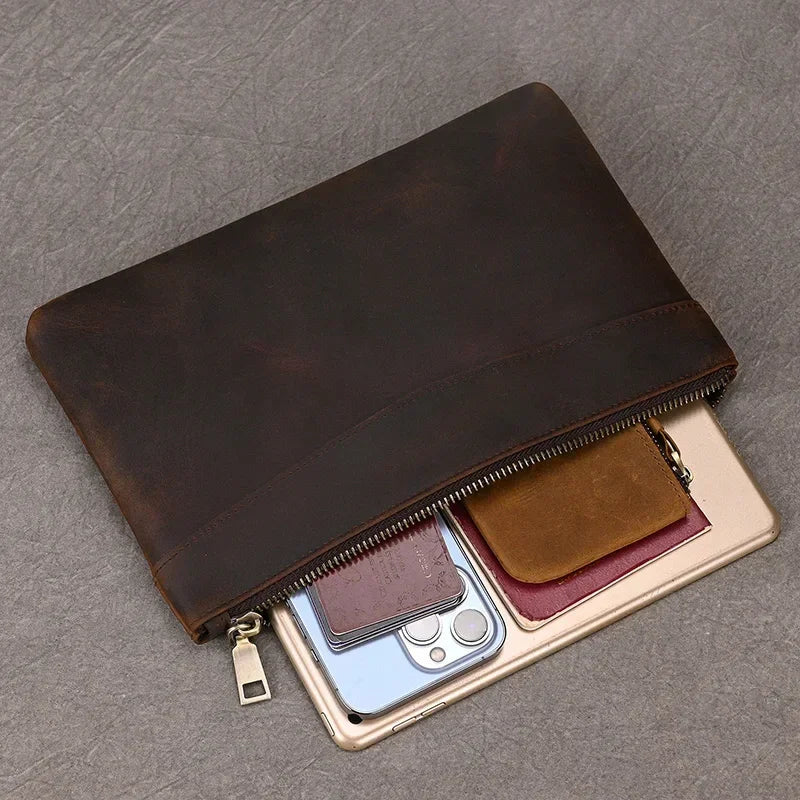 Pochette Cuir Homme