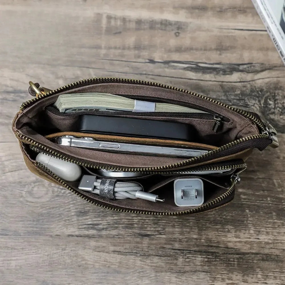Pochette Cuir Homme