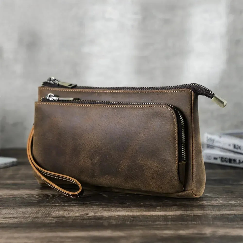 Pochette Cuir Homme