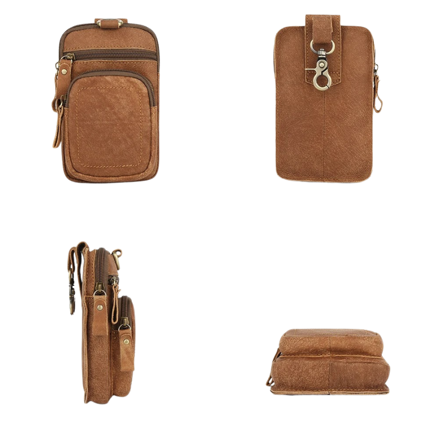 Pochette Homme Cuir Ceinture