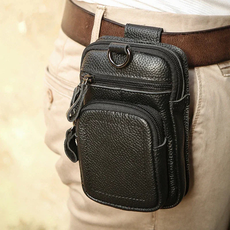 Pochette Homme Cuir Ceinture