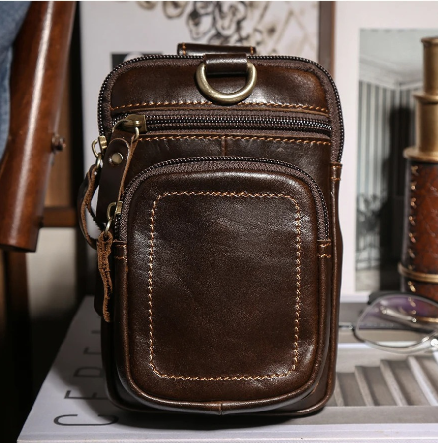 Pochette Homme Cuir Ceinture