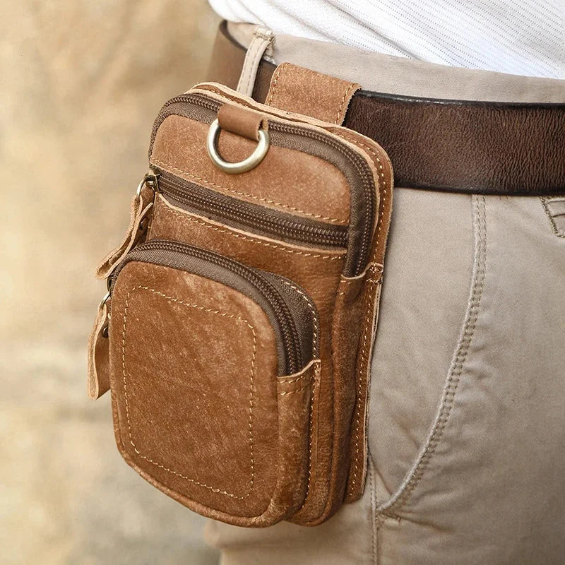Pochette Homme Cuir Ceinture