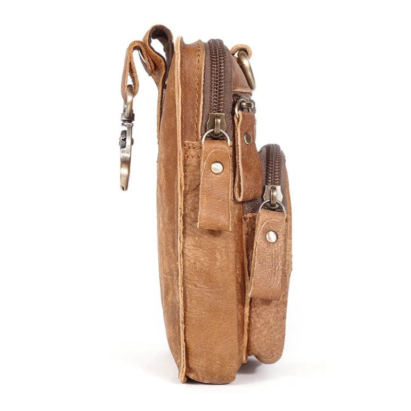 Pochette Homme Cuir Ceinture