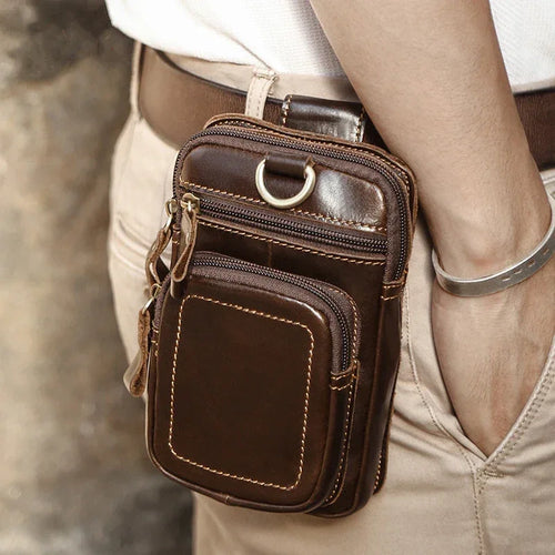 Pochette Homme Cuir Ceinture