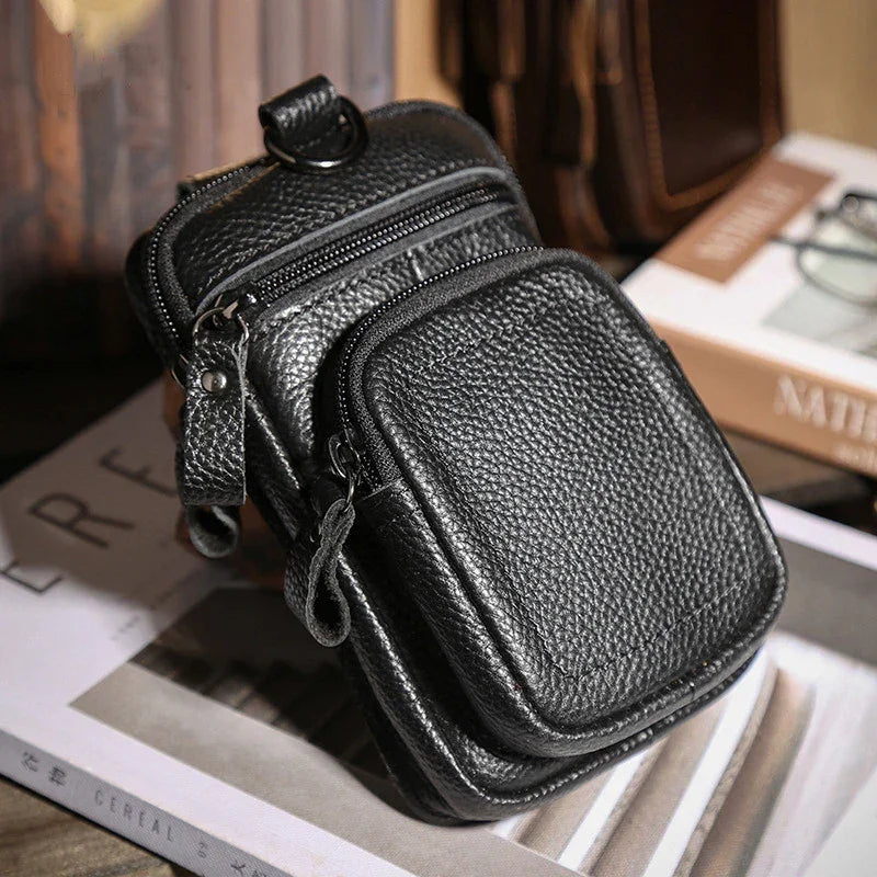 Pochette Homme Cuir Ceinture