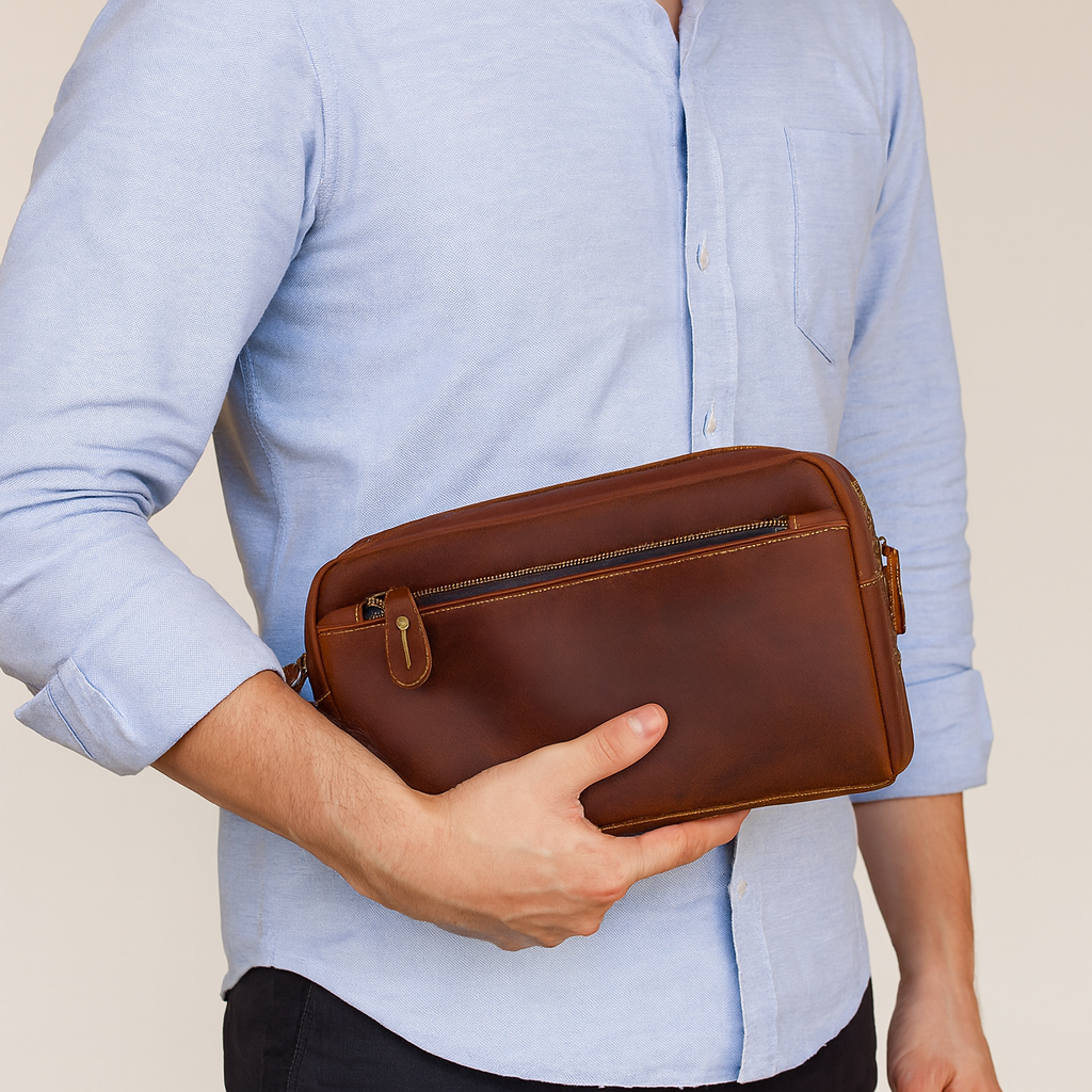 Pochette Homme Cuir