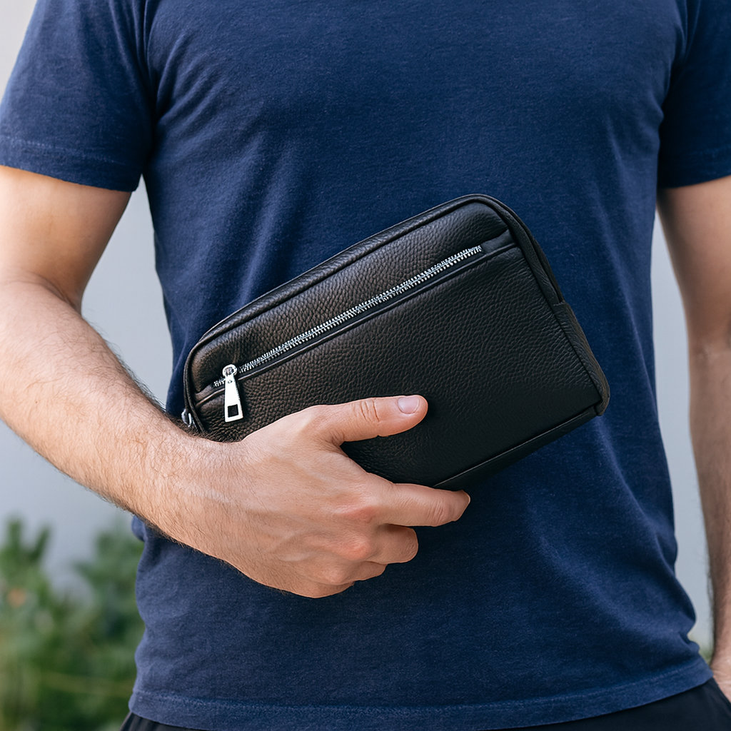 Pochette Homme Cuir