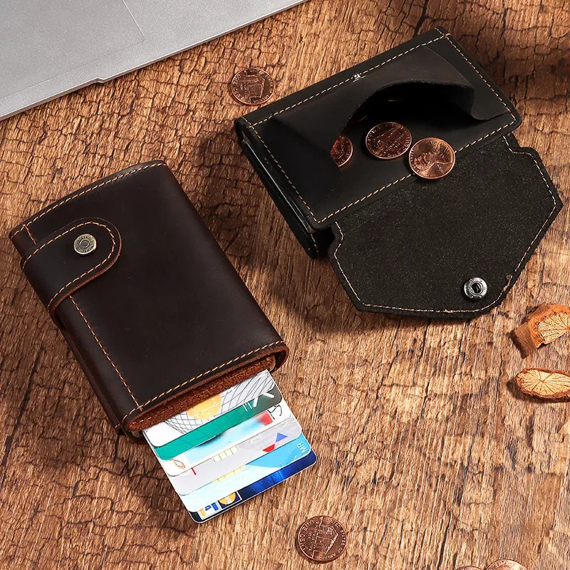 Porte-Cartes RFID Homme Cuir