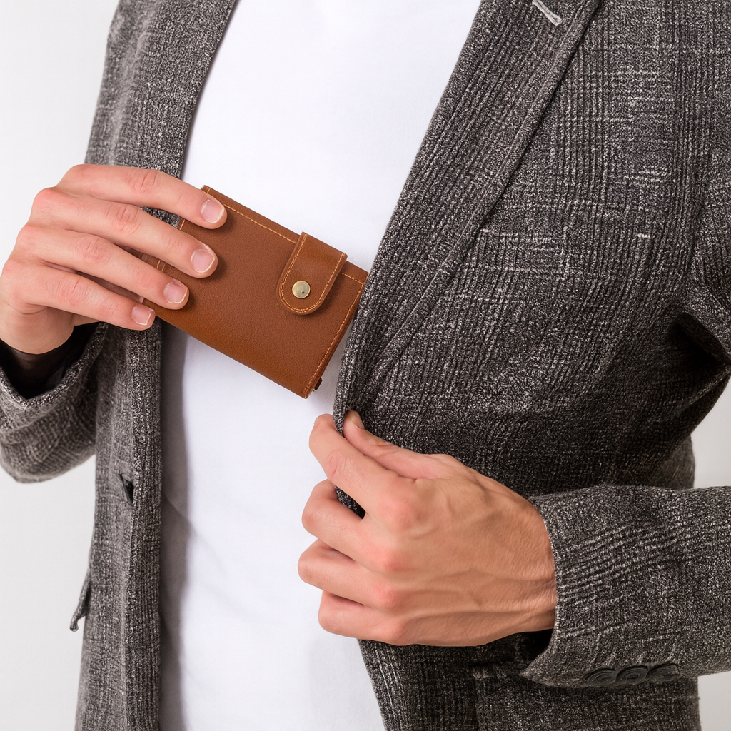 Porte-Cartes RFID Homme Cuir