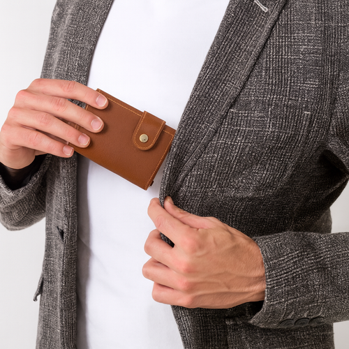 Porte-Cartes RFID Homme Cuir