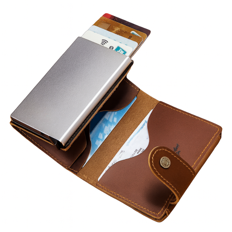 Porte-Cartes RFID Homme Cuir