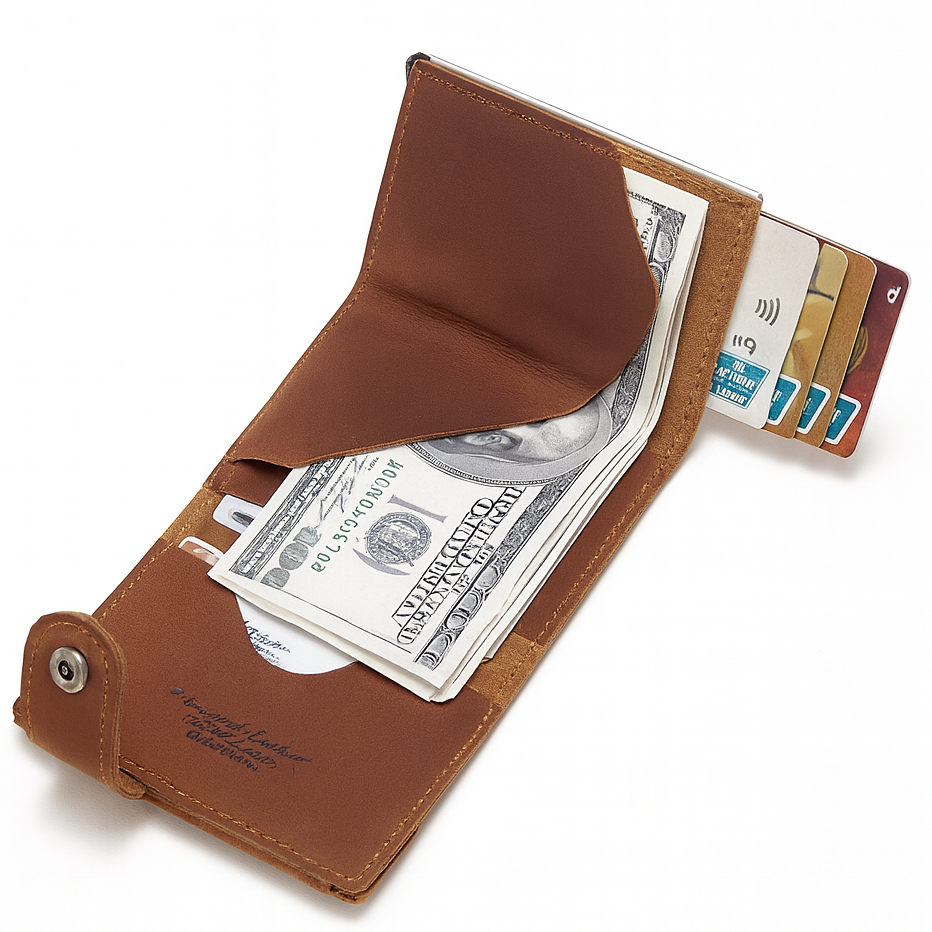 Porte-Cartes RFID Homme Cuir