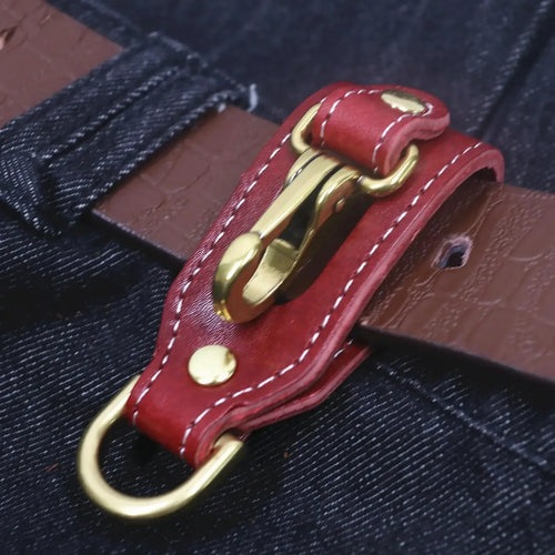 Porte-Clés Ceinture Homme Cuir