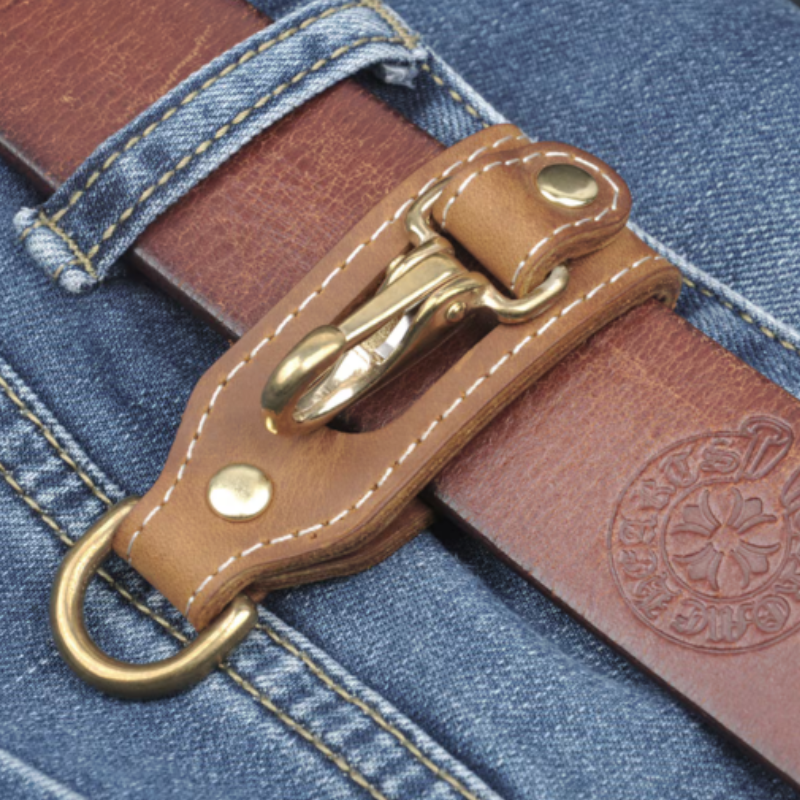Porte-Clés Ceinture Homme Cuir