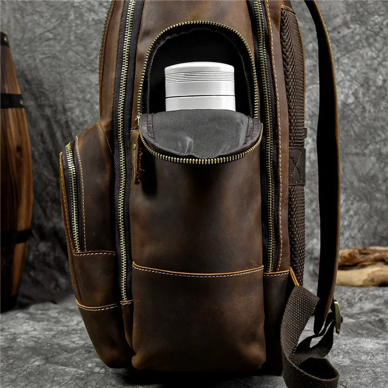 Sac à Dos Cuir Homme Vintage
