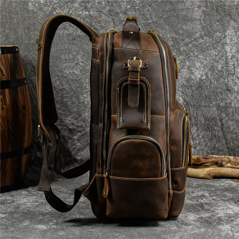Sac à Dos Cuir Homme Vintage
