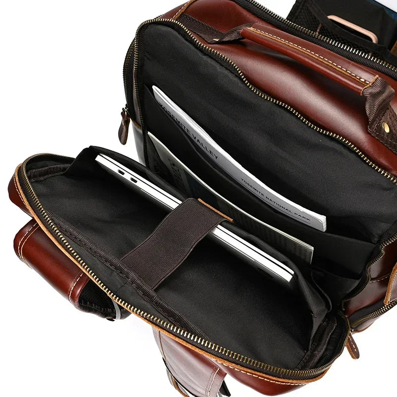 Sac à Dos Cuir Homme Vintage
