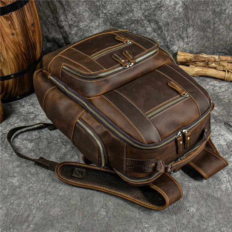 Sac à Dos Cuir Homme Vintage