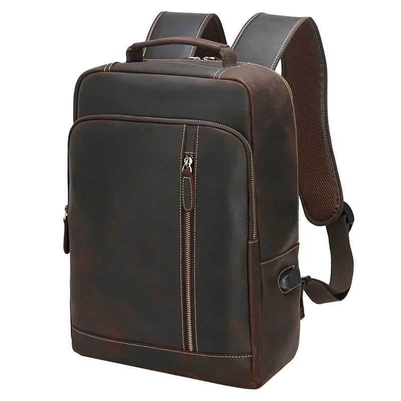 Sac à Dos Cuir Marron Homme