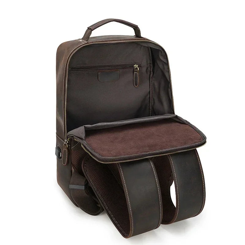 Sac à Dos Cuir Marron Homme