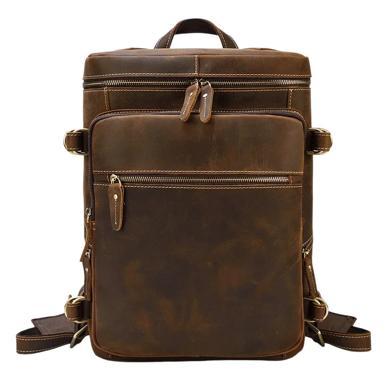 Sac à Dos Cuir Vintage Marron