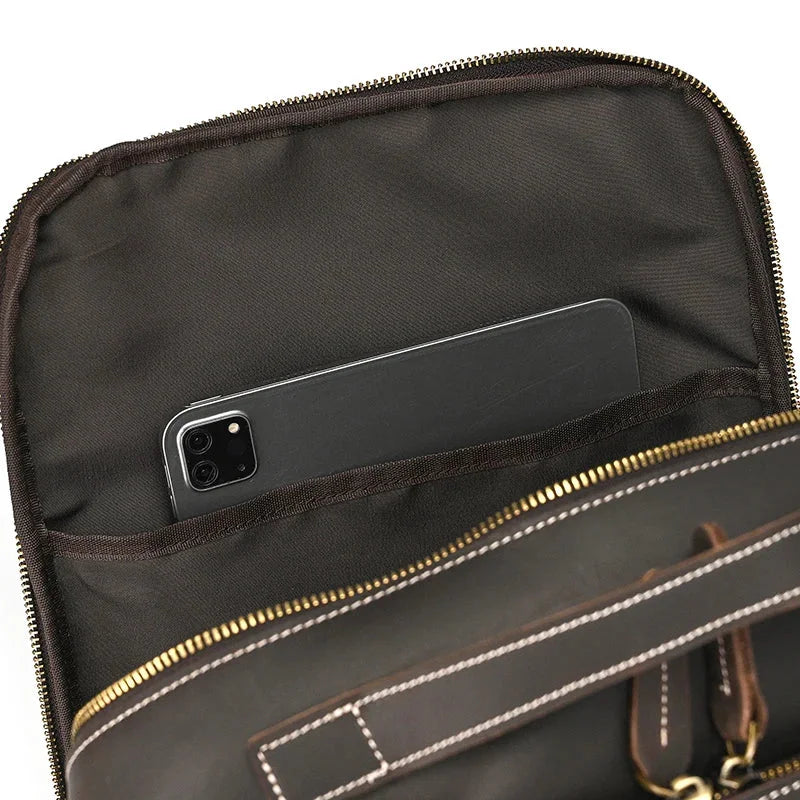Sac à Dos Cuir Ergonomique