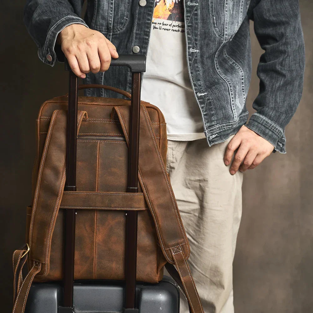 Sac à Dos Cuir Homme Vintage
