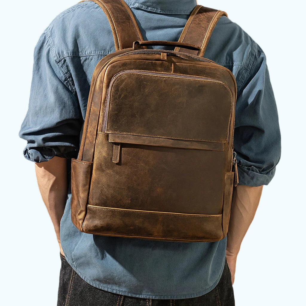 Sac à Dos Cuir Homme Vintage