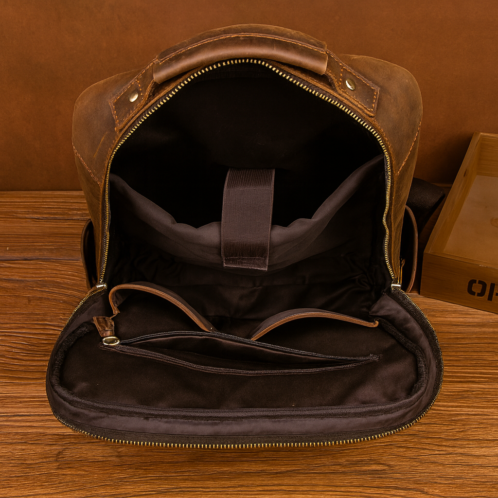 Sac à Dos Cuir Homme Vintage