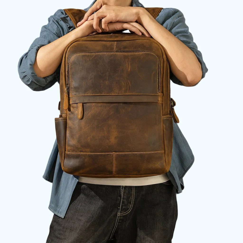 Sac à Dos Cuir Homme Vintage