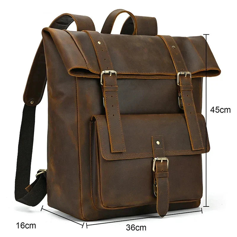 Sac à Dos Cuir Homme Vintage