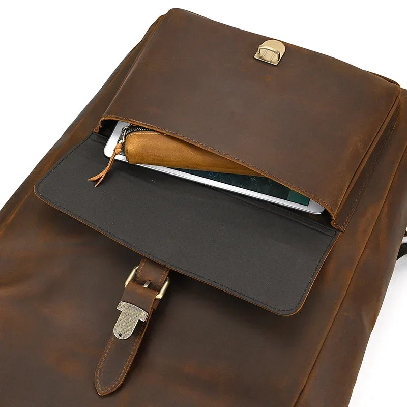 Sac à Dos Cuir Homme Vintage