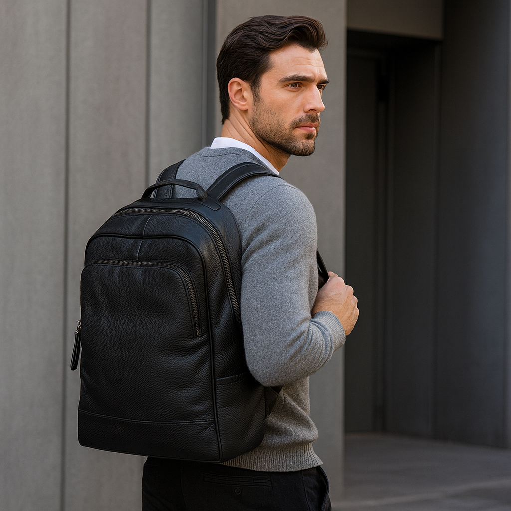 Sac à Dos Cuir Noir
