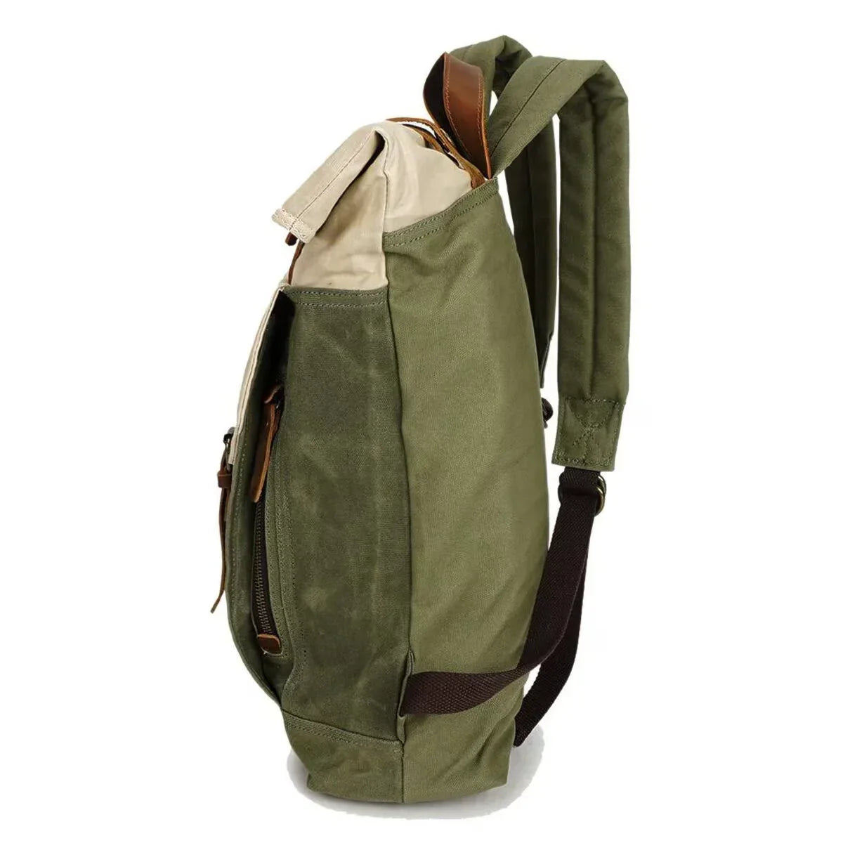 Sac à Dos Roll Top Toile Cirée