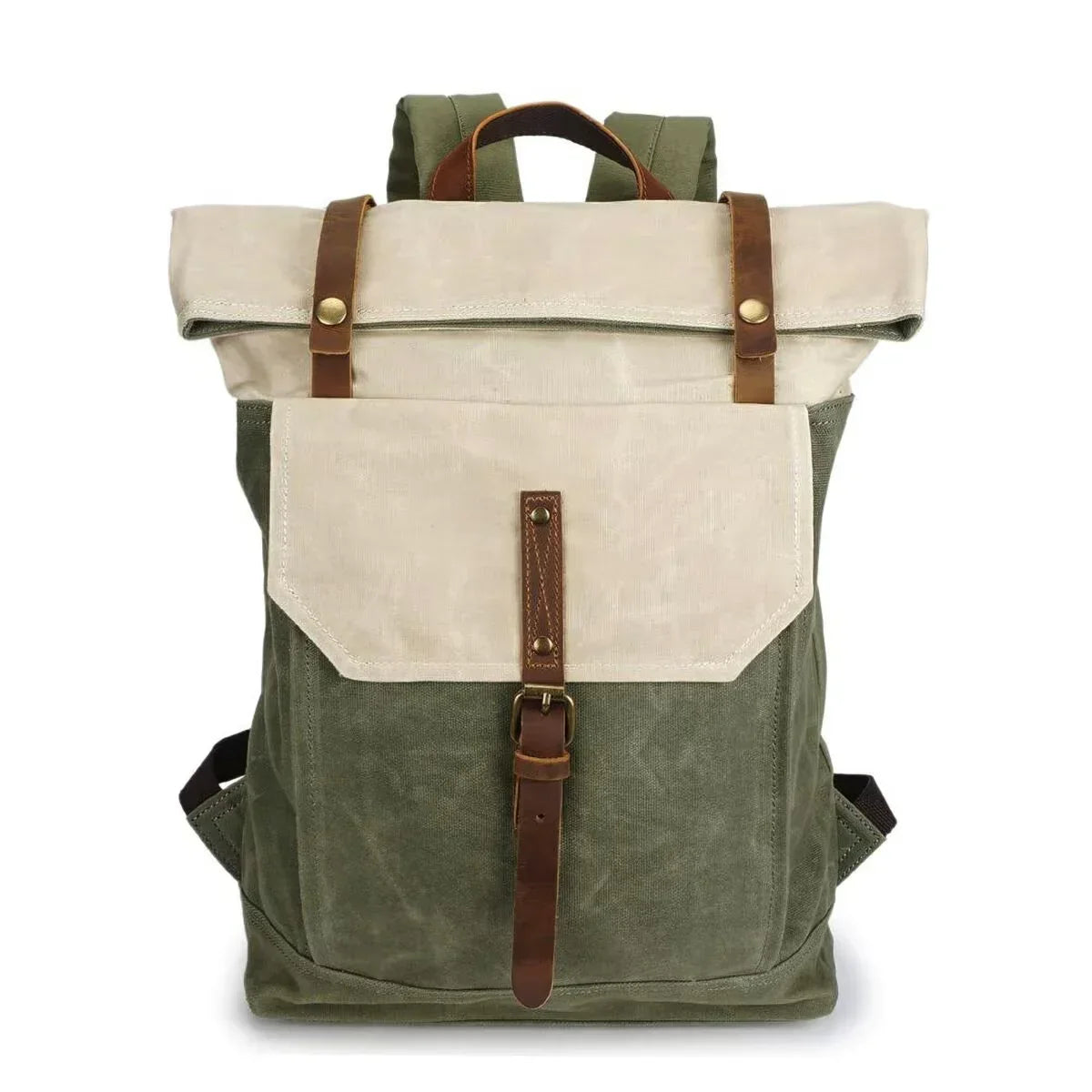 Sac à Dos Roll Top Toile Cirée