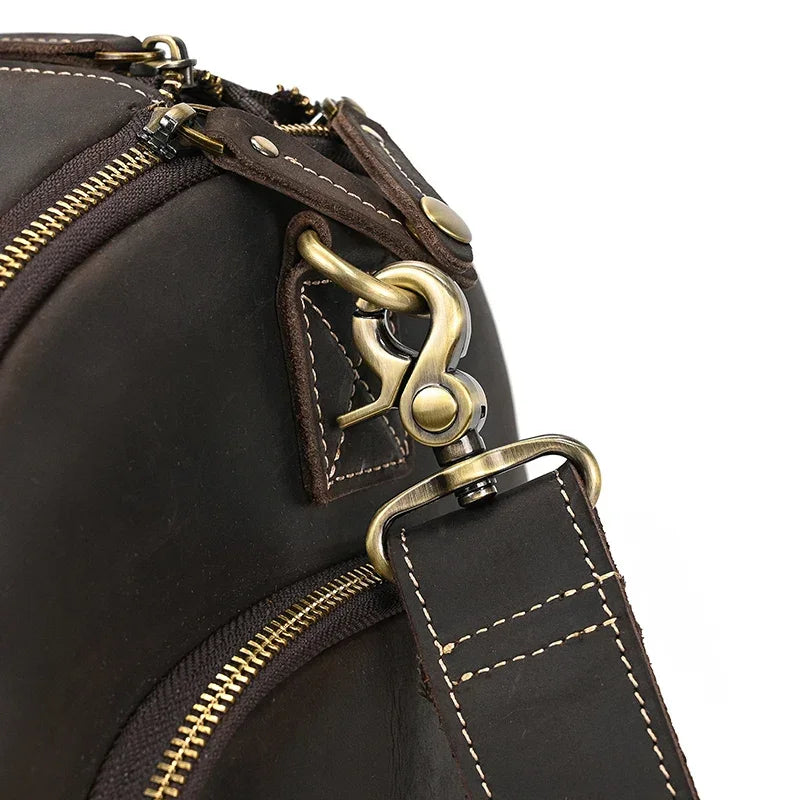 Sac Voyage Costume Cuir